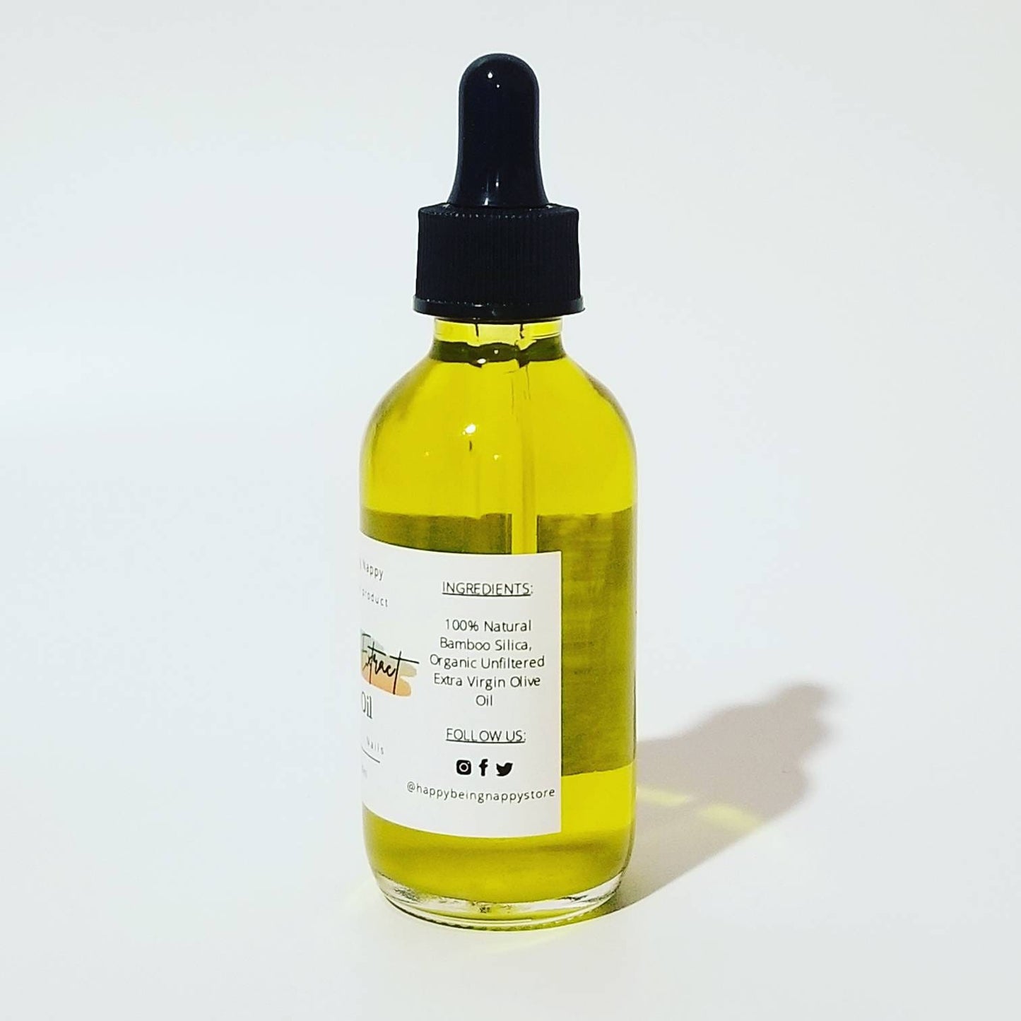 Bamboo (Extract) Silica Oil - Healthy Hair - Skin - Nails - 2oz glass bottle