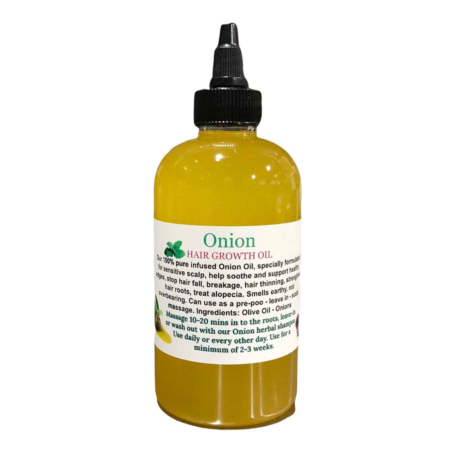 Organic Onion Hair Growth Oil - 8 oz. | DHT blocker (original)