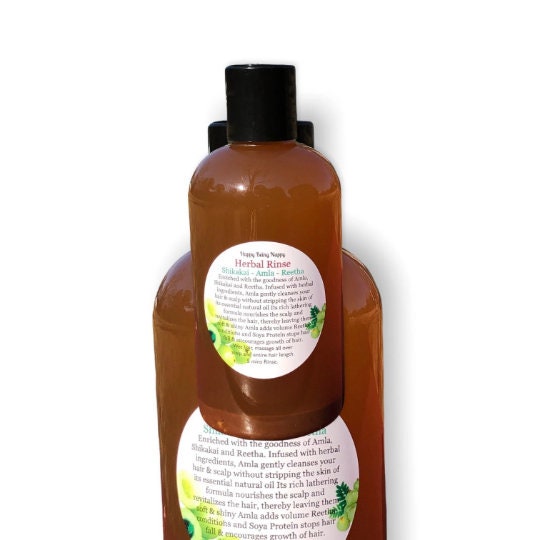 Shikakai - Amla - Reetha Herbal Rinse - Now comes in 8oz.