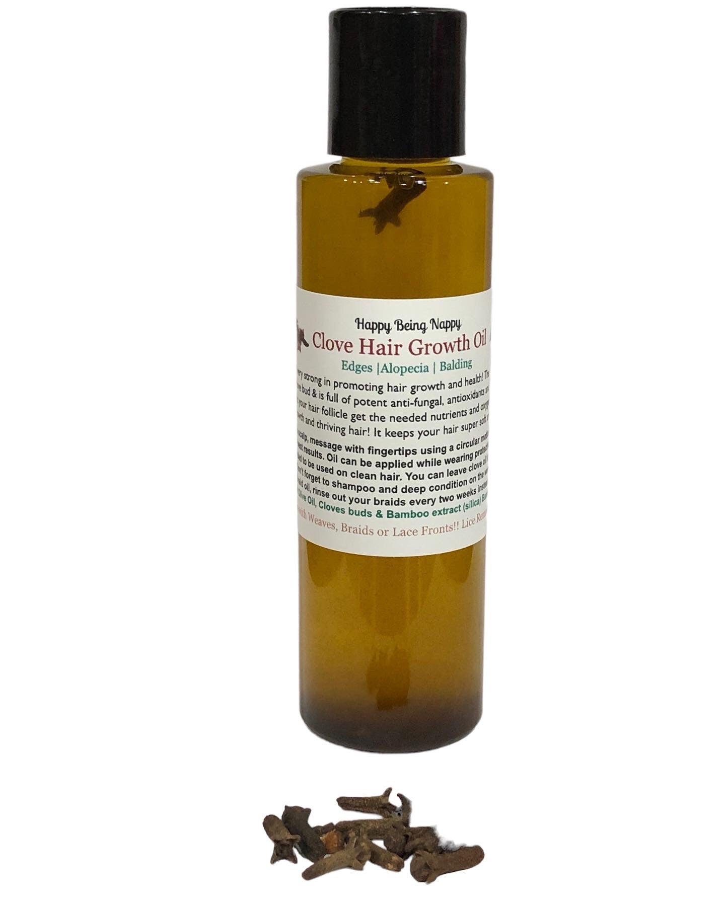 Clove Hair Growth Oil | Edges |Alopecia | Bald | Natural Hair - 30 days Clove challenge