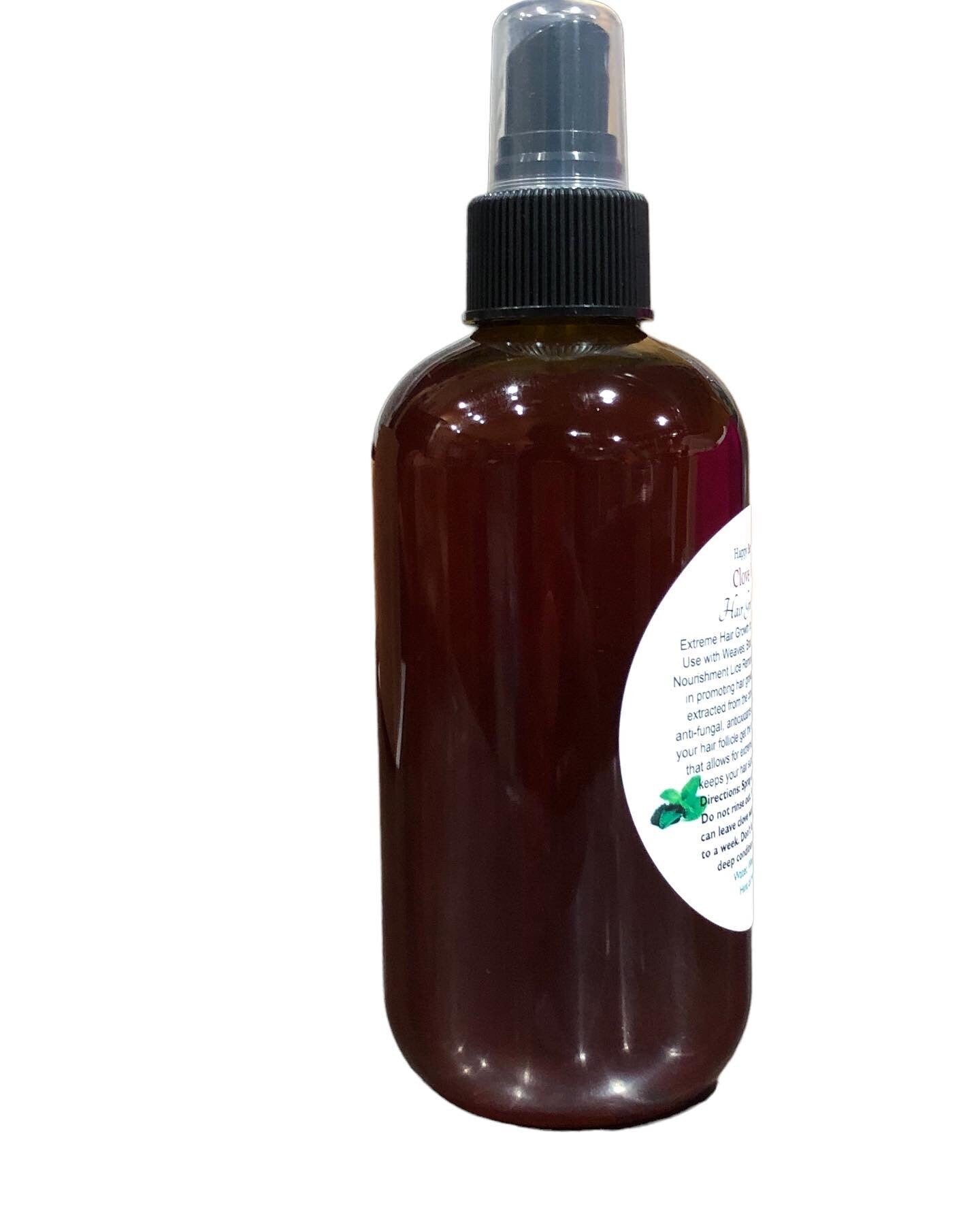 Clove Water Hair Growth Spray - Extreme Hair Growth - Provides Minerals & Oxygen -Hair Loss - All Natural, Non-Toxic - CLOVE CHALLENGE
