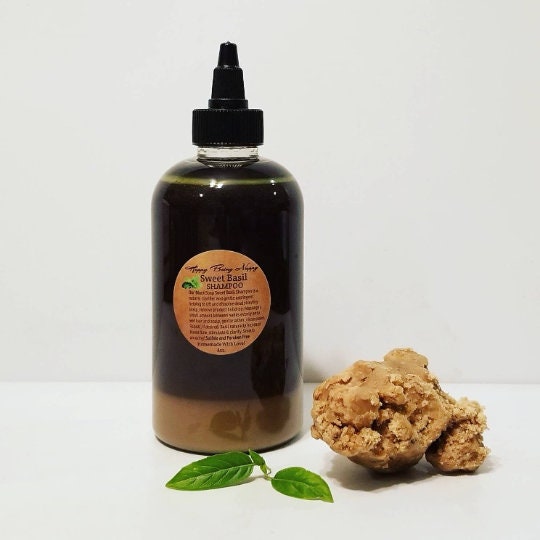 Sweet Basil Black Soap Shampoo - Hair growth