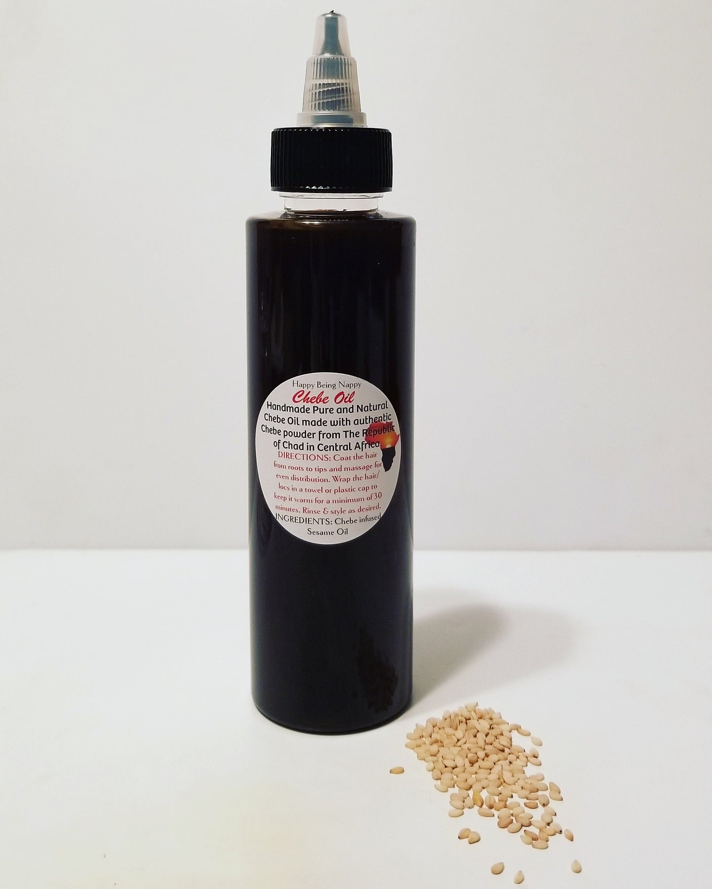 NEW Chebe Oil W/Sesame Oil - 4oz. Red bottle