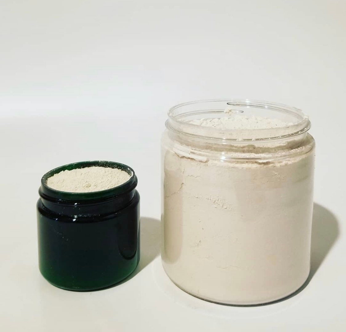 Georgia Kaolin Clay Detox & Acne Treatment chunks and powder white 2oz jar ONLY