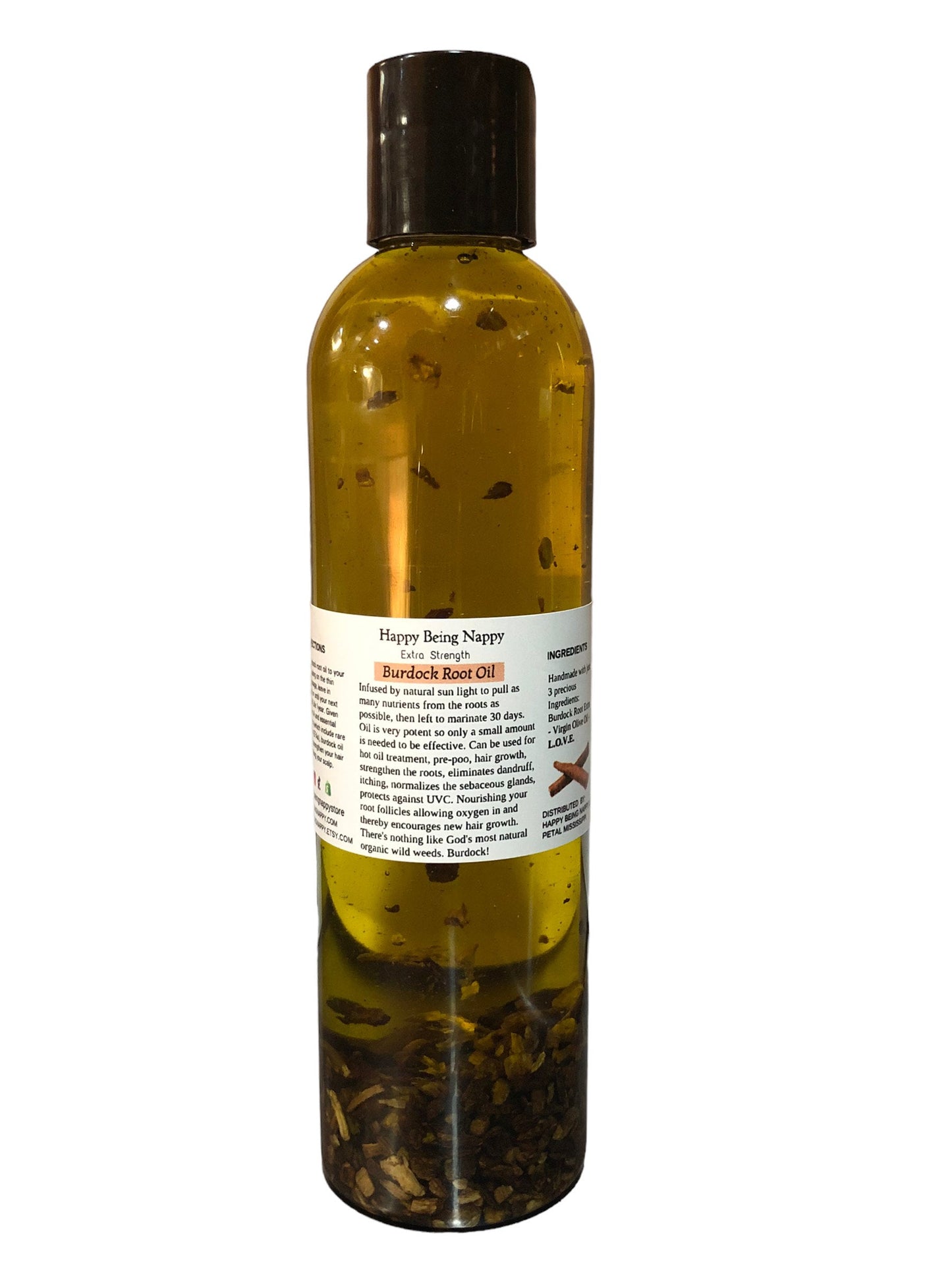 Extra Strength Burdock Root Hair Oil 8oz. Bottle