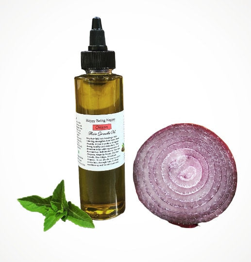 Red Onion Hair Growth Oil 4oz (with essential oils)  Buy 2 get 1 free.