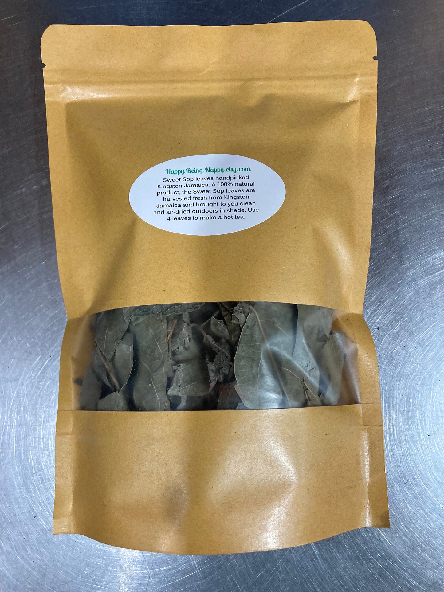 Jamaican SWEET SOP sugar apple Leaves - Wildcrafted Jamaican, Air dried, Hand-Picked