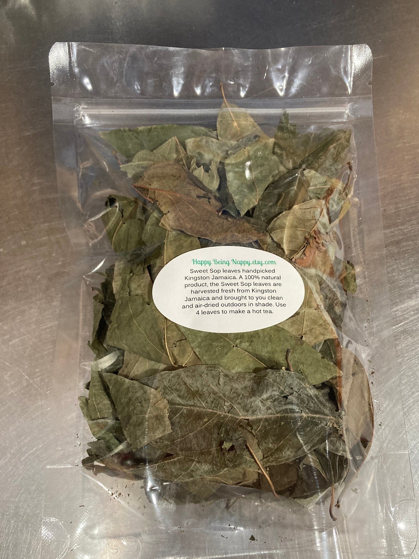 Jamaican SWEET SOP sugar apple Leaves - Wildcrafted Jamaican, Air dried, Hand-Picked