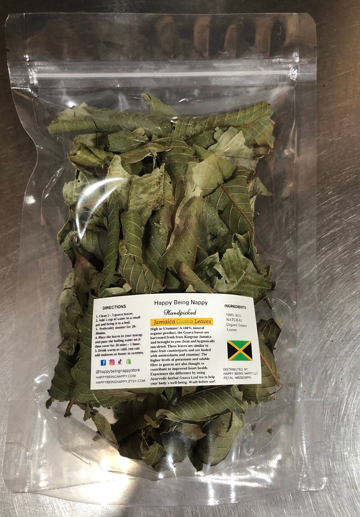 Jamaican Guava Leaves - Wildcrafted Jamaican, Air dried, Hand-Picked