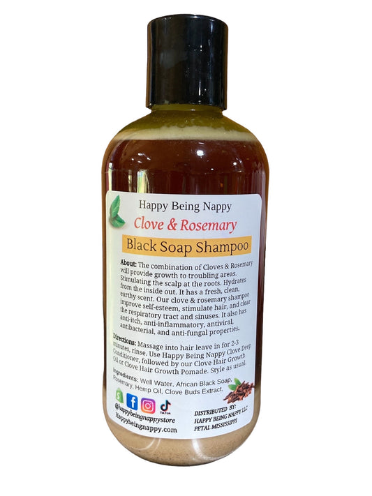 NEW Clove & Rosemary Black Soap Shampoo