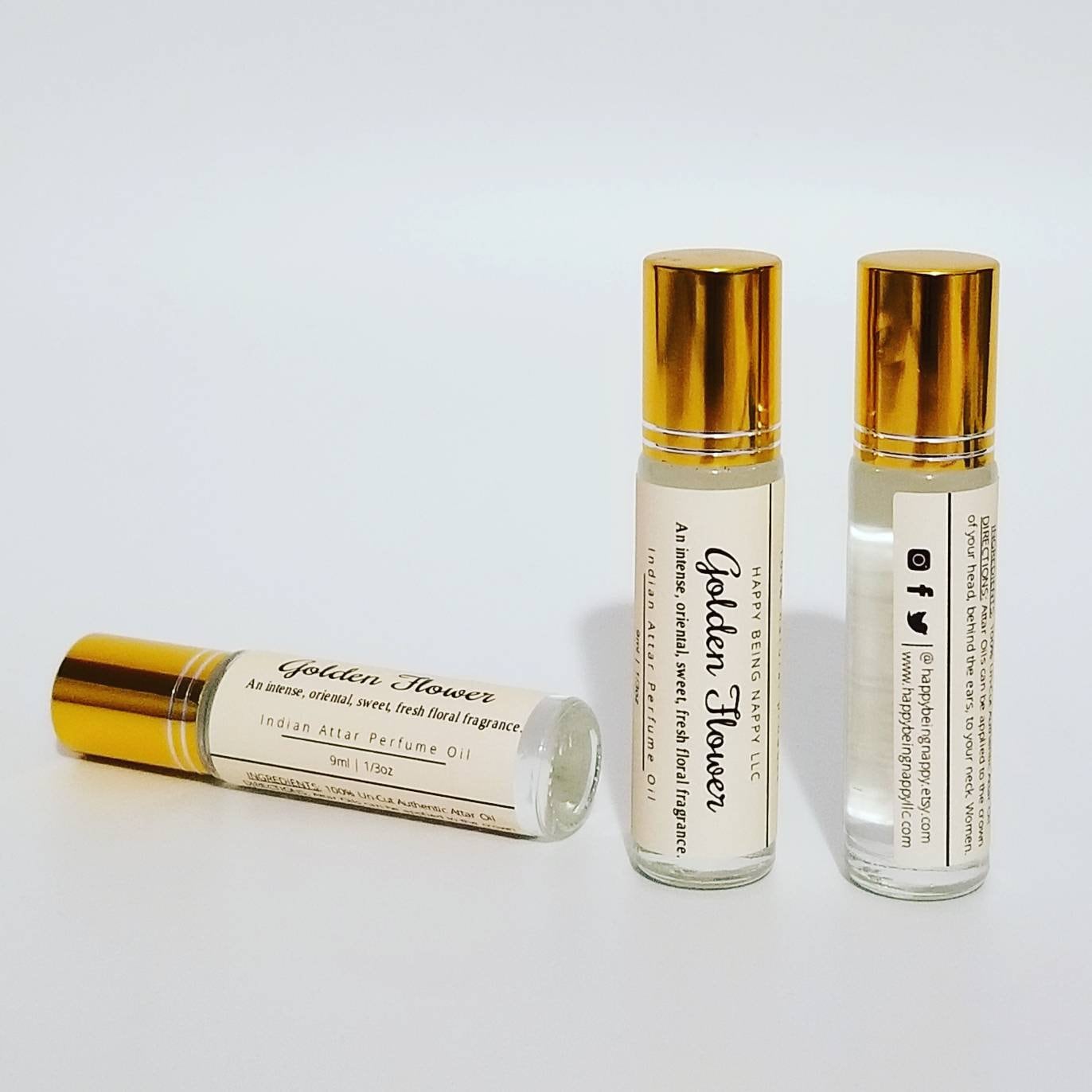 Golden Flower ATTAR Perfume Oil (small bottle)