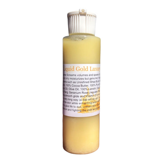 Liquid Shea Butter Gold - Body Oil - 4oz Bottle