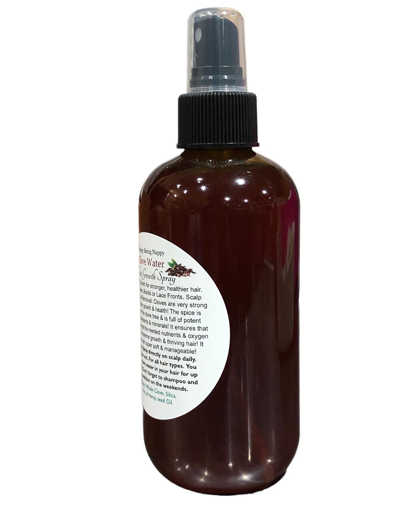 Clove Water Hair Growth Spray - Extreme Hair Growth - Provides Minerals & Oxygen -Hair Loss - All Natural, Non-Toxic - CLOVE CHALLENGE