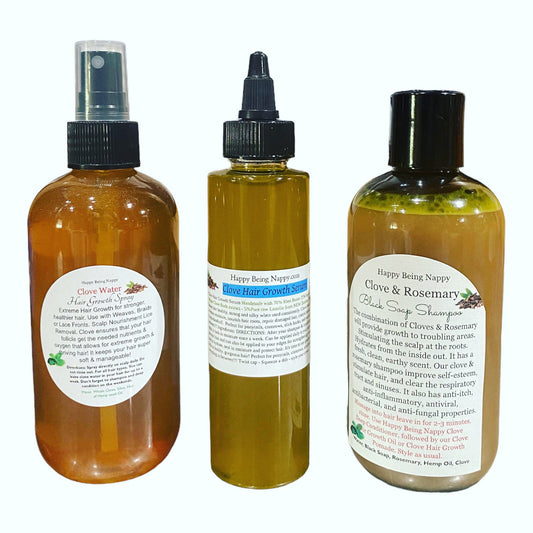 NEW Clove Hair Growth Serum 8oz big bottle| Clove Rosemary Shampoo | Clove Water Spray