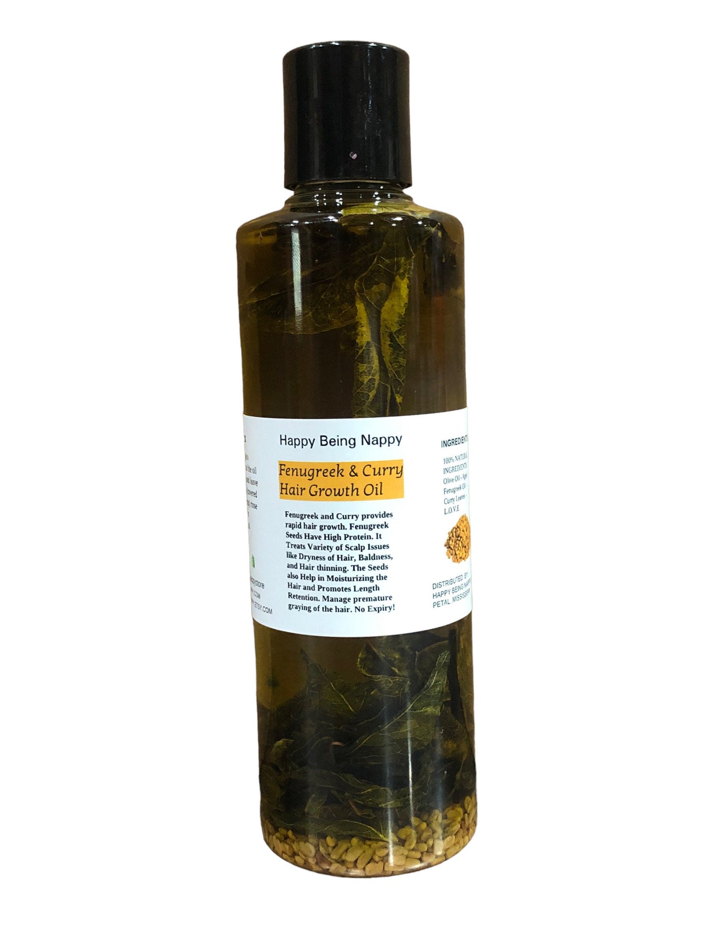 Aged Fenugreek & Curry Hair Growth Oil - 8oz bottle only